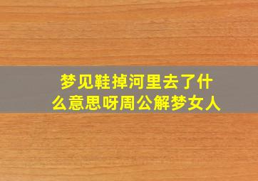 梦见鞋掉河里去了什么意思呀周公解梦女人