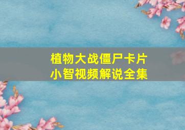 植物大战僵尸卡片小智视频解说全集