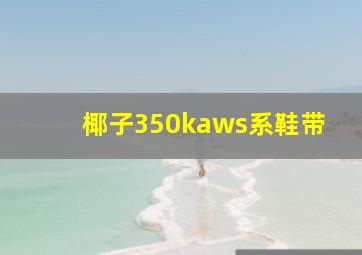 椰子350kaws系鞋带