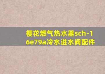 樱花燃气热水器sch-16e79a冷水进水阀配件