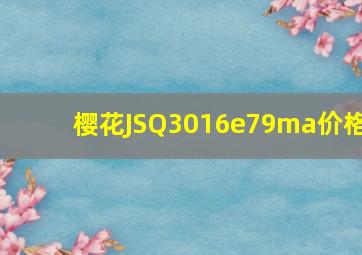 樱花JSQ3016e79ma价格