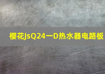 樱花JsQ24一D热水器电路板