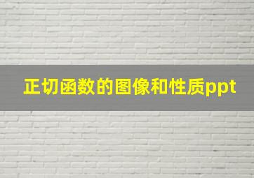 正切函数的图像和性质ppt