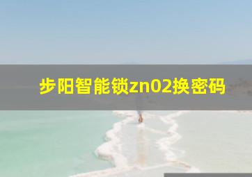 步阳智能锁zn02换密码