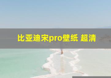 比亚迪宋pro壁纸 超清