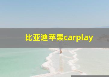 比亚迪苹果carplay