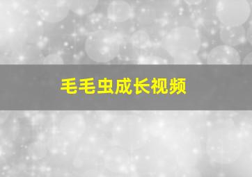 毛毛虫成长视频