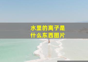 水里的离子是什么东西图片