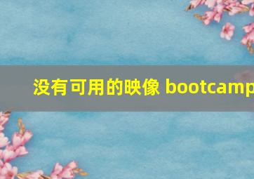 没有可用的映像 bootcamp