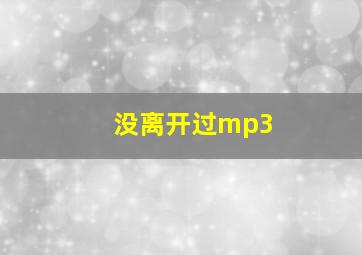 没离开过mp3