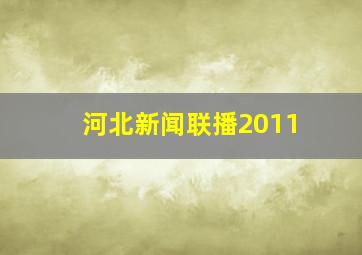 河北新闻联播2011