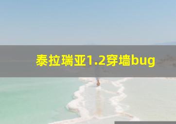 泰拉瑞亚1.2穿墙bug