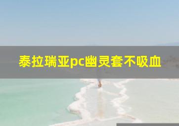 泰拉瑞亚pc幽灵套不吸血