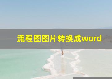 流程图图片转换成word