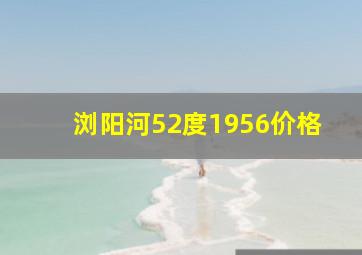 浏阳河52度1956价格