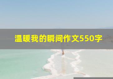 温暖我的瞬间作文550字