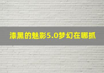 漆黑的魅影5.0梦幻在哪抓