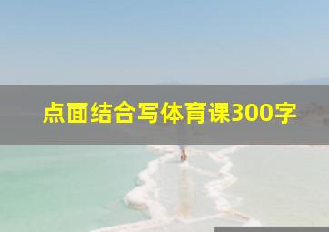 点面结合写体育课300字