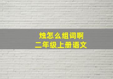 烛怎么组词啊二年级上册语文