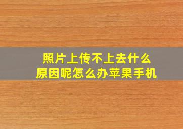 照片上传不上去什么原因呢怎么办苹果手机