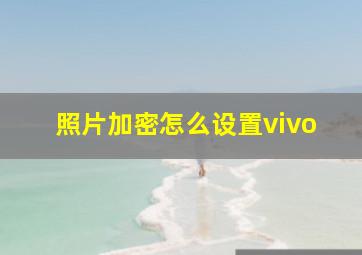 照片加密怎么设置vivo