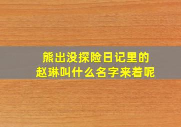 熊出没探险日记里的赵琳叫什么名字来着呢