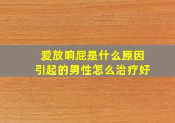 爱放响屁是什么原因引起的男性怎么治疗好