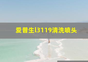 爱普生l3119清洗喷头