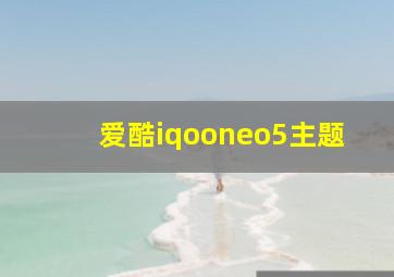 爱酷iqooneo5主题