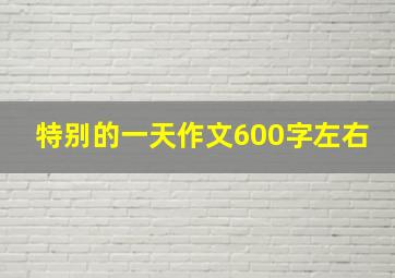 特别的一天作文600字左右