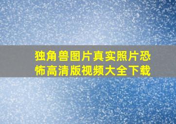 独角兽图片真实照片恐怖高清版视频大全下载