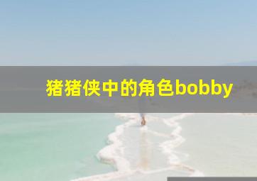 猪猪侠中的角色bobby