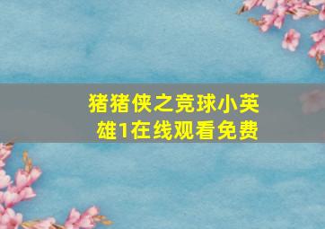 猪猪侠之竞球小英雄1在线观看免费