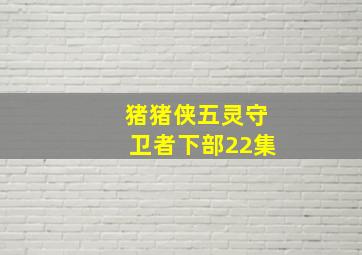 猪猪侠五灵守卫者下部22集