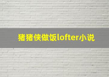 猪猪侠做饭lofter小说