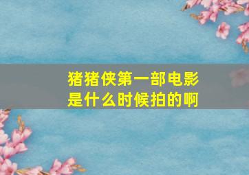 猪猪侠第一部电影是什么时候拍的啊