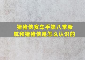 猪猪侠赛车手第八季新航和猪猪侠是怎么认识的