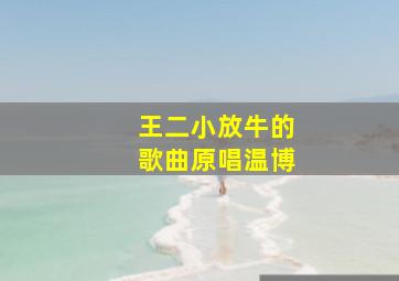 王二小放牛的歌曲原唱温博