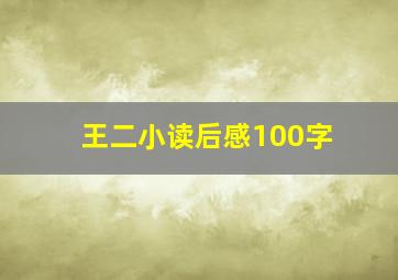 王二小读后感100字