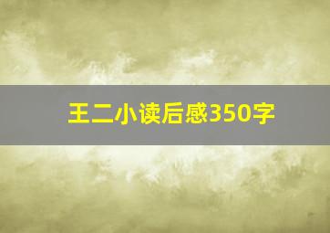 王二小读后感350字