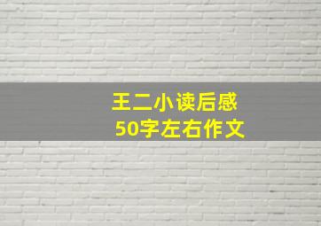 王二小读后感50字左右作文