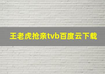 王老虎抢亲tvb百度云下载