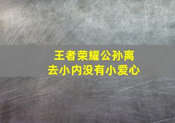 王者荣耀公孙离去小内没有小爱心