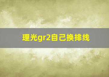 理光gr2自己换排线