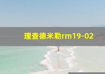 理查德米勒rm19-02