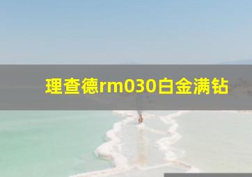 理查德rm030白金满钻