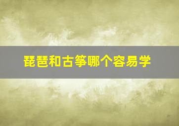 琵琶和古筝哪个容易学