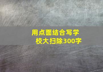 用点面结合写学校大扫除300字