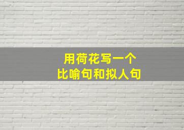 用荷花写一个比喻句和拟人句