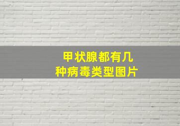 甲状腺都有几种病毒类型图片